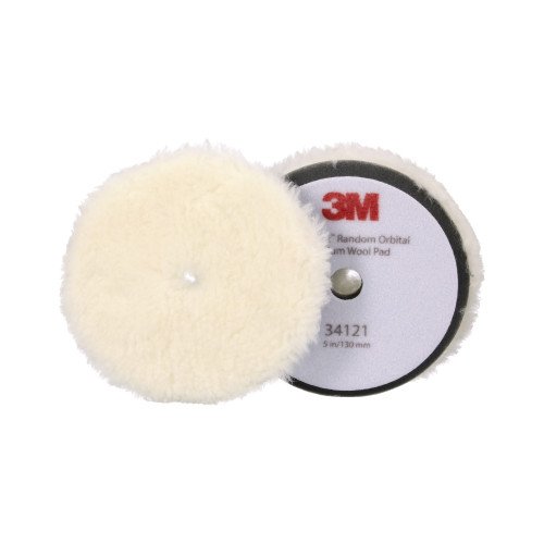 Pad Blana Mediu 3M Perfect-It Random Orbital Wool Compounding Pad, 2 buc