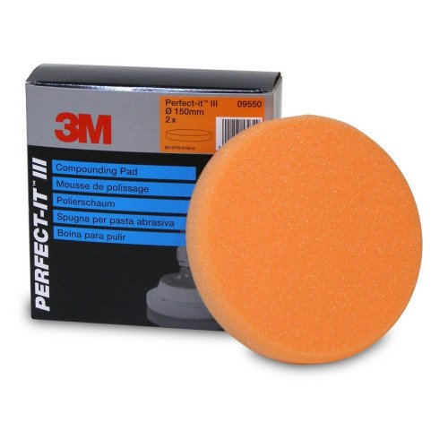 Pad Polish Abraziv 3M Perfect-It III Compounding Pad, Portocaliu, 150mm