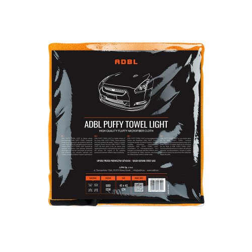 Laveta Microfibra ADBL Puffy Towel Light, 600 GSM, 41 x 41cm
