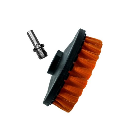 Perie Mocheta Moale cu Adaptor Bormasina ADBL Twister Soft, 125mm