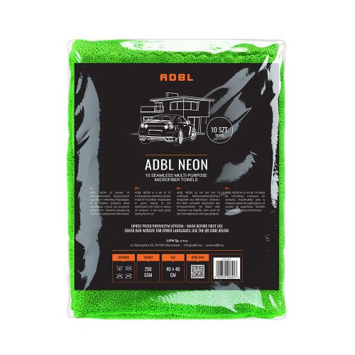 Set Lavete Microfibra Uz General ADBL Neon, 250 GSM, 40 x 40cm, 10 buc Set Lavete Microfibra Uz General ADBL Neon, 250 GSM, 40 x 40cm, 10 buc