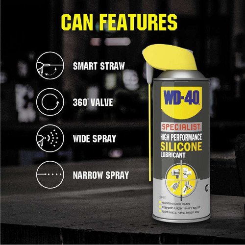 Spray Lubrifiant Silicon WD-40 High Performance Silicone Lubricant, 400ml