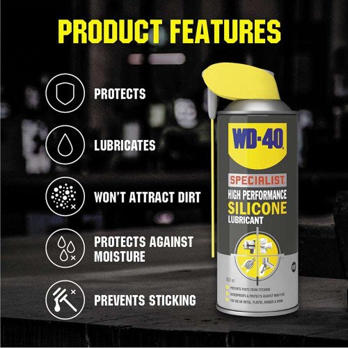 Spray Lubrifiant Silicon WD-40 High Performance Silicone Lubricant, 400ml