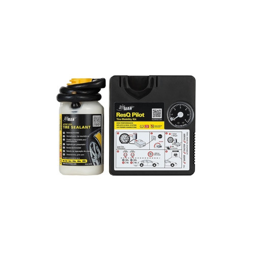 Kit Reparare Anvelope AirMan, Compresor si Solutie Etansare