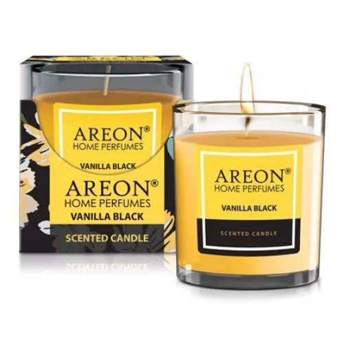 Lumanare Parfumata Areon Scented Candle, Vanilla Black