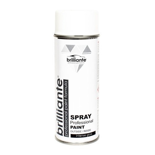 Spray Vopsea Brilliante, Alb Pur Mat, 400ml Spray Vopsea Brilliante, Alb Pur Mat, 400ml