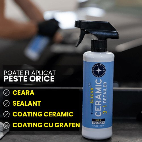 Solutie Curatare Rapida Collinite Slickr 3 in 1 Ceramic Detailer, 473ml