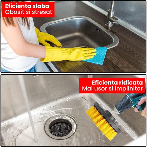 Perie Medie Mocheta speckLESS speckBRUSH Carpet Brush, Adaptor Bormasina Perie Medie Mocheta speckLESS speckBRUSH Carpet Brush, Adaptor Bormasina