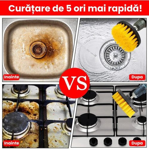 Perie Medie Mocheta speckLESS speckBRUSH Carpet Brush, Adaptor Bormasina Perie Medie Mocheta speckLESS speckBRUSH Carpet Brush, Adaptor Bormasina