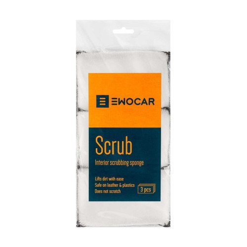 Burete Curatare Interior Auto Ewocar Scrub Sponge, 3 buc Burete Curatare Interior Auto Ewocar Scrub Sponge, 3 buc