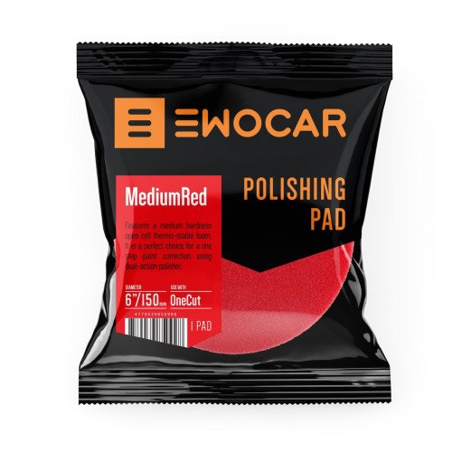 Burete Polish Mediu Ewocar Medium Red, 150mm Burete Polish Mediu Ewocar Medium Red, 150mm