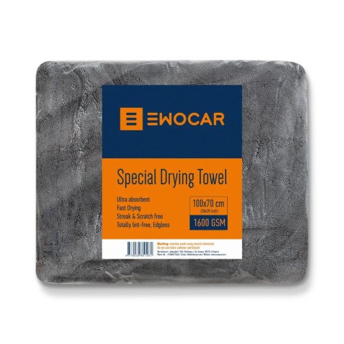 Prosop Uscare Auto Ewocar Special Drying Towel, 1600GSM, Gri, 100 x 70cm Prosop Uscare Auto Ewocar Special Drying Towel, 1600GSM, Gri, 100 x 70cm