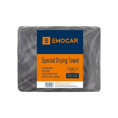 Prosop uscare auto Ewocar Twisted Loop 50x80cm, 1800GSM Prosop uscare auto Ewocar Twisted Loop 50x80cm, 1800GSM