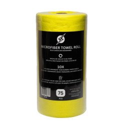 Rola Lavete Microfibra Flash Detail Microfiber Towel Roll, 200GSM, 30 x 30cm, Galben, 75 buc