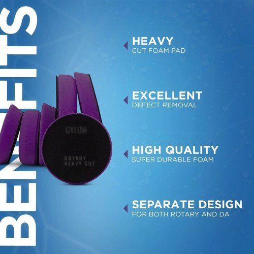 Burete Polish Abraziv Gyeon Q2M Heavy Cut Pad, 145 x 20mm, Mov Burete Polish Abraziv Gyeon Q2M Heavy Cut Pad, 145 x 20mm, Mov