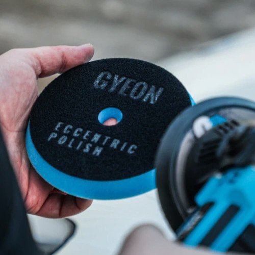 Burete Polish Mediu Gyeon Q2M Polish Pad, 145 x 20mm, Albastru