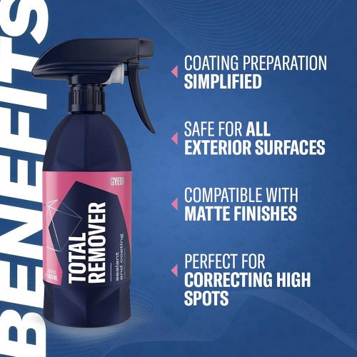 Solutie Indepartare Ceara si Protectii Vopsea Gyeon Q2M Total Remover, 500ml
