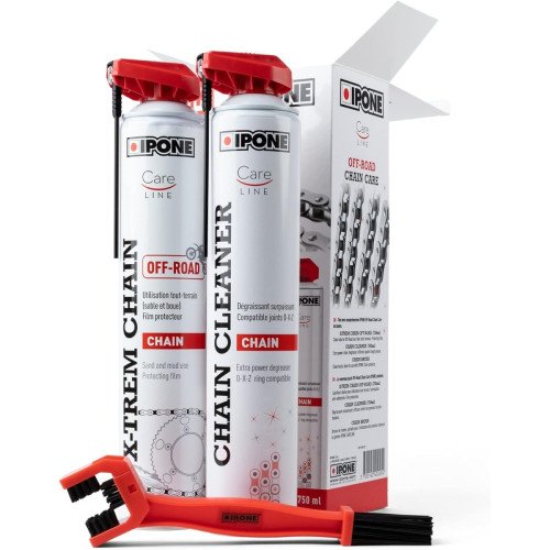Kit Intretinere Lant Moto Ipone Off-Road Chain Care, 3 buc Kit Intretinere Lant Moto Ipone Off-Road Chain Care, 3 buc