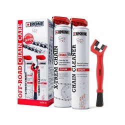 Kit Intretinere Lant Moto Ipone Off-Road Chain Care, 3 buc