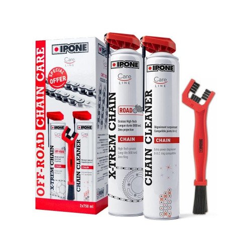 Kit Intretinere Lant Moto Ipone Off-Road Chain Care, 3 buc Kit Intretinere Lant Moto Ipone Off-Road Chain Care, 3 buc