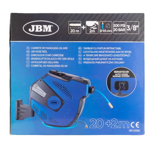 Rola Tambur Retractabil Furtun Pneumatic JBM, 22m
