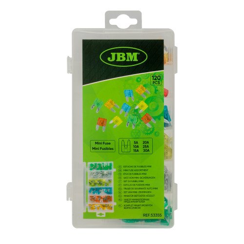 Set Sigurante Auto Mini JBM Fuse Assortment, 120 buc