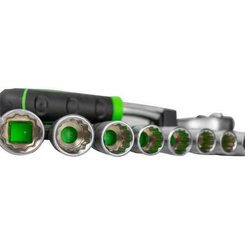 Set Tubulare cu Clichet 1/2 JBM 12 Point Sockets, 11 buc