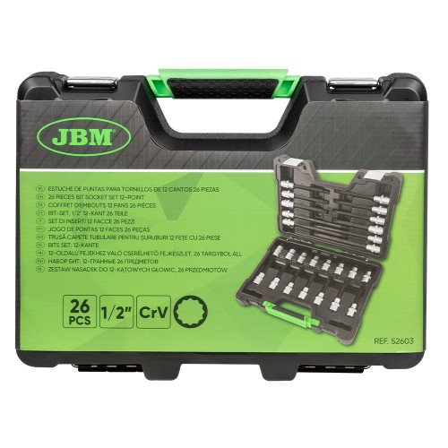 Trusa Biti 1/2 Torx JBM Bit Socket 12 Puncte