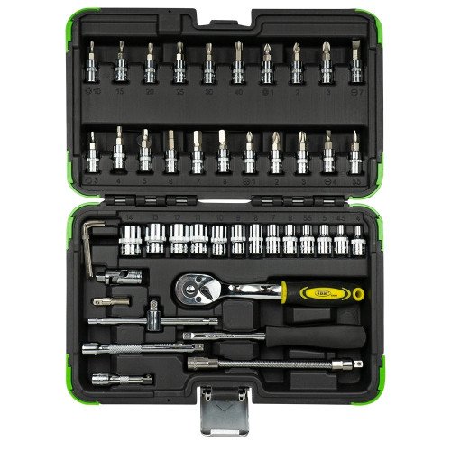 Trusa Chei Tubulare cu Clichet 1/4 JBM Hexagonal Sockets, 46 buc