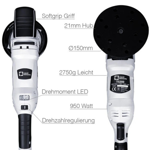 Masina Polish Orbitala Liquid Elements T5200, 21mm