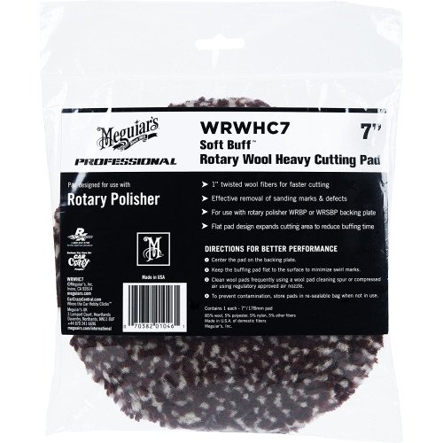 Blana Polish Abraziv Meguiars Rotary Wool Heavy Cutting Pad, 180mm
