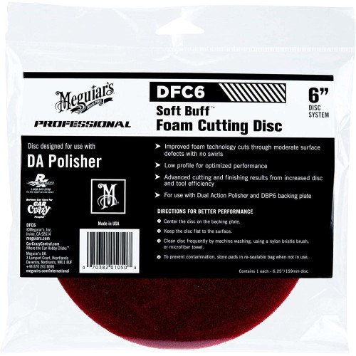 Burete Polish Abraziv Meguiars Soft Buff DA Foam Cutting Disc, 6, DFC6 Burete Polish Abraziv Meguiars Soft Buff DA Foam Cutting Disc, 6, DFC6