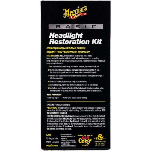 Kit Polish Faruri Meguiars Basic Headlight Restoration Kit