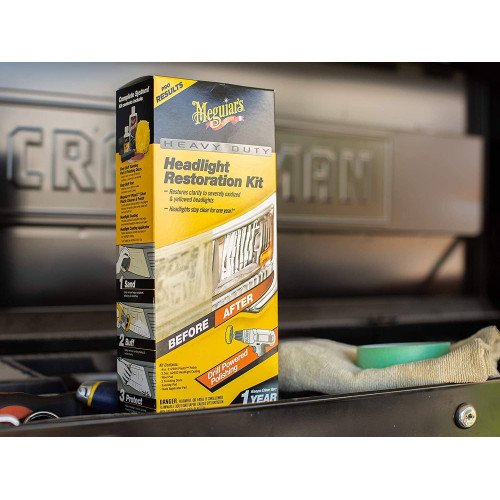 Kit Polish Faruri Meguiars Heavy Duty Headlight Restoration Kit