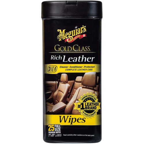 Servetele Intretinere Piele Meguiar's Rich Leather Wipes, 30 buc