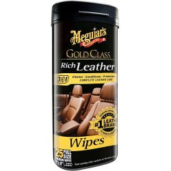 Servetele Intretinere Piele Meguiar's Rich Leather Wipes, 30 buc