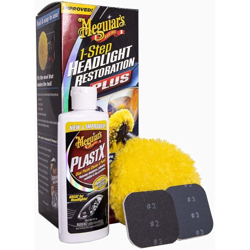 Set Polish Faruri Meguiar's 1-Step Headlight Restoration Kit Set Polish Faruri Meguiar's 1-Step Headlight Restoration Kit
