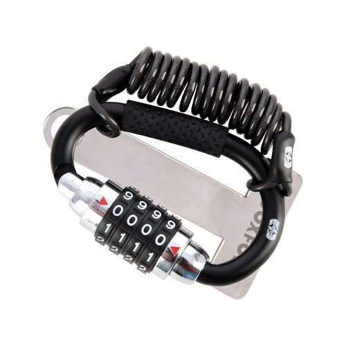 Cablu Antifurt Casca Moto Oxford LidLock, Negru Cablu Antifurt Casca Moto Oxford LidLock, Negru