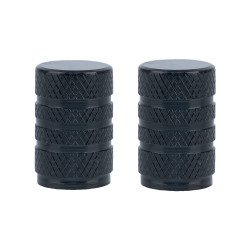Set Capacele Roata Moto Oxford Valve Caps Black, 2 buc