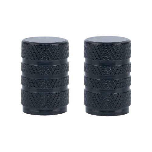 Set Capacele Roata Moto Oxford Valve Caps Black, 2 buc