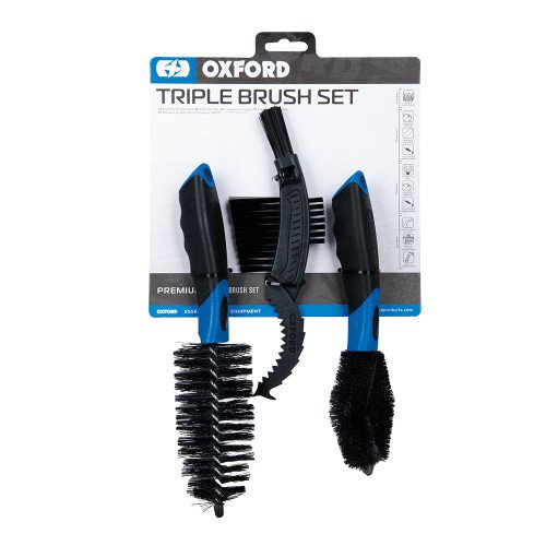 Set Perii Curatare Moto Oxford Triple Brush Set