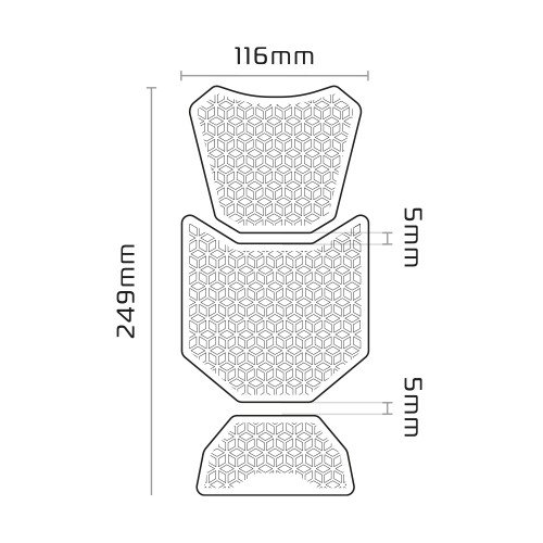 Sticker Tank Pad Moto Oxford Gripper Sticker Tank Pad Moto Oxford Gripper