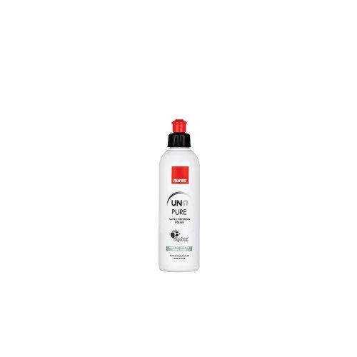 Pâte à Polir RUPES UNO PURE 250ml + Tampon Polissage Fin 130/150mm - Pour Peinture Voiture Haute Brillance