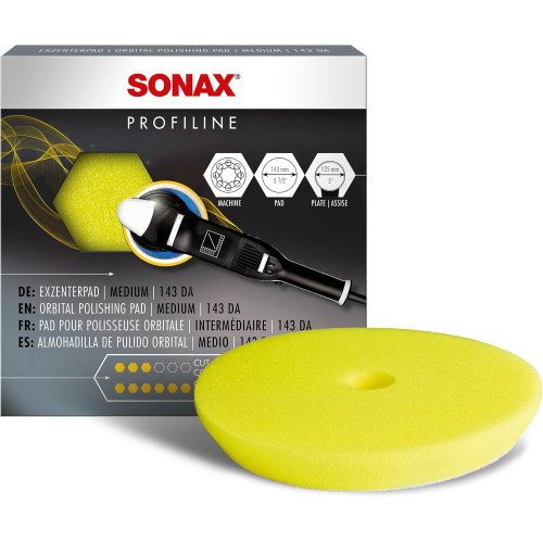 Burete Polish Mediu Sonax Orbital Polishing Pad DA, 143mm Burete Polish Mediu Sonax Orbital Polishing Pad DA, 143mm