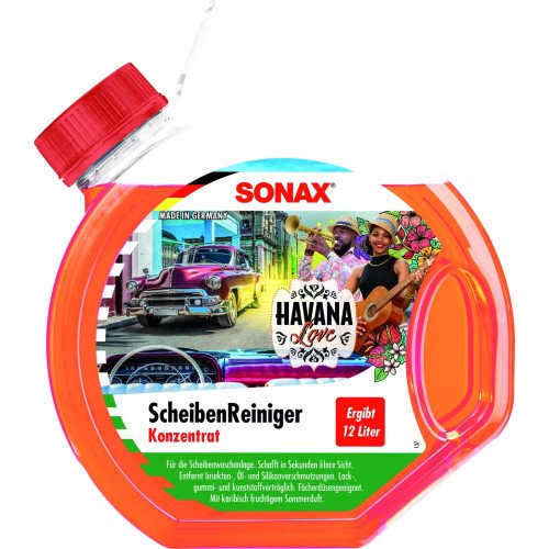 Lichid Parbriz Concentrat Vara Sonax Havana Love, 3L Lichid Parbriz Concentrat Vara Sonax Havana Love, 3L