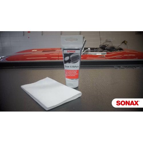 Pasta Polish Crom si Aluminiu Sonax Chrome and Aluminium, 75ml