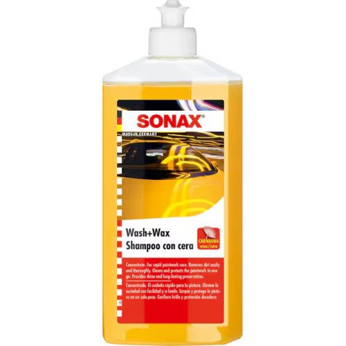 Sampon Auto cu Ceara Sonax Wash and Wax, 500ml Sampon Auto cu Ceara Sonax Wash and Wax, 500ml
