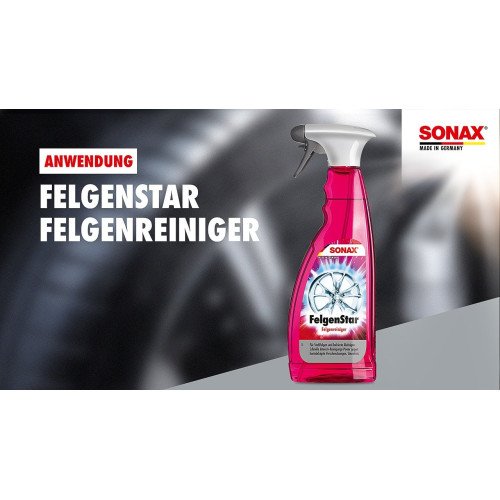 Solutie Curatare Jante Sonax Wheel Rim Star, 750ml Solutie Curatare Jante Sonax Wheel Rim Star, 750ml