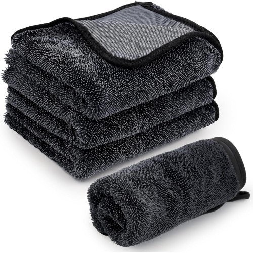 Prosop Uscare Auto speckLESS Twist Bros, Grey, 55x50cm