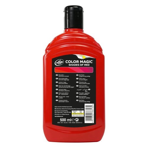 Pasta Polish cu Ceara Turtle Wax Color Magic, Rosu, 500ml